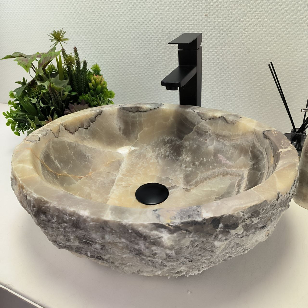 Раковина из оникса Erozy Grey EO-62608 49*40*15 0093