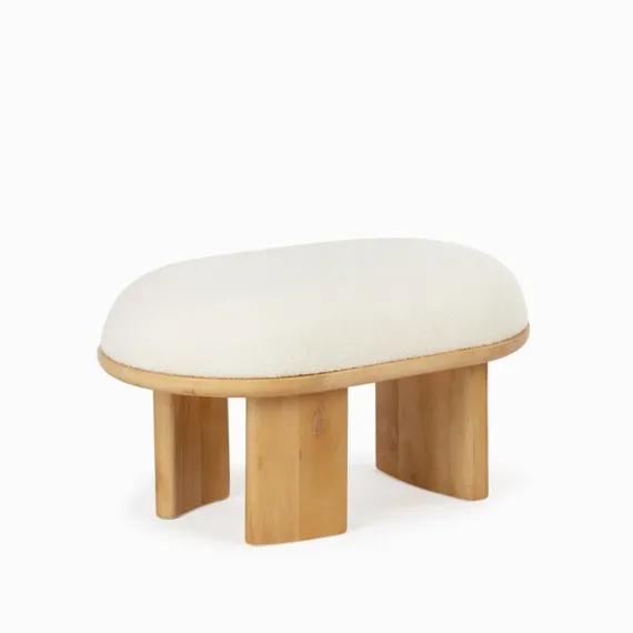 Пуф Shadow 83х50 см, молочное букле