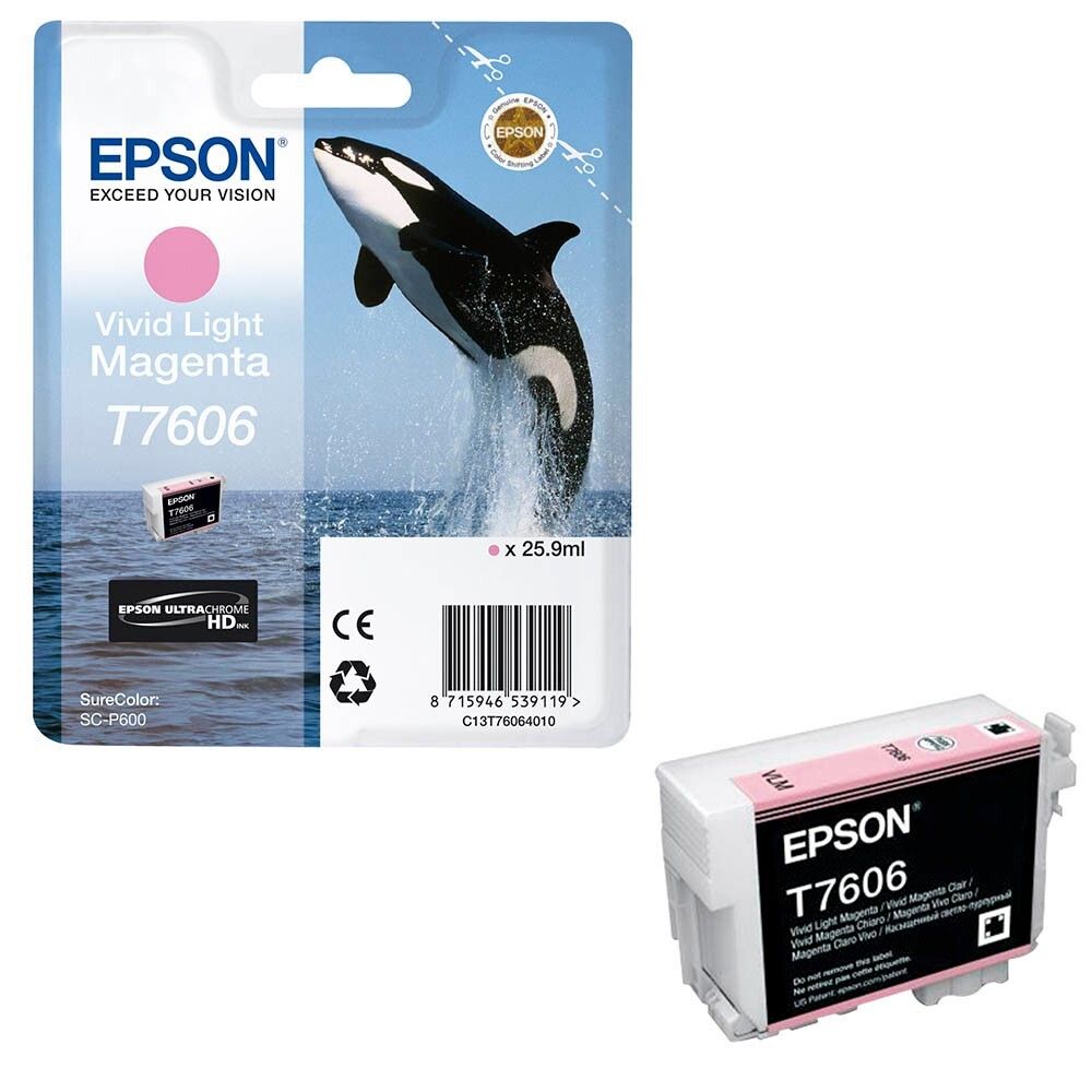 Картридж EPSON T7606 светло-пурпурный для SC-P600