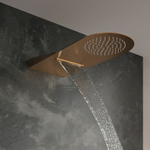 Излив душевой настенный водопад + тропический HYDROTHERAPY RCR02CUC медный