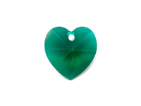 Подвеска "Сердце" 10мм, Emerald