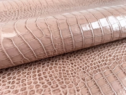 Crocco Bagon Beige (0,8-1,0 мм), цв. Бежевый, натуральная кожа