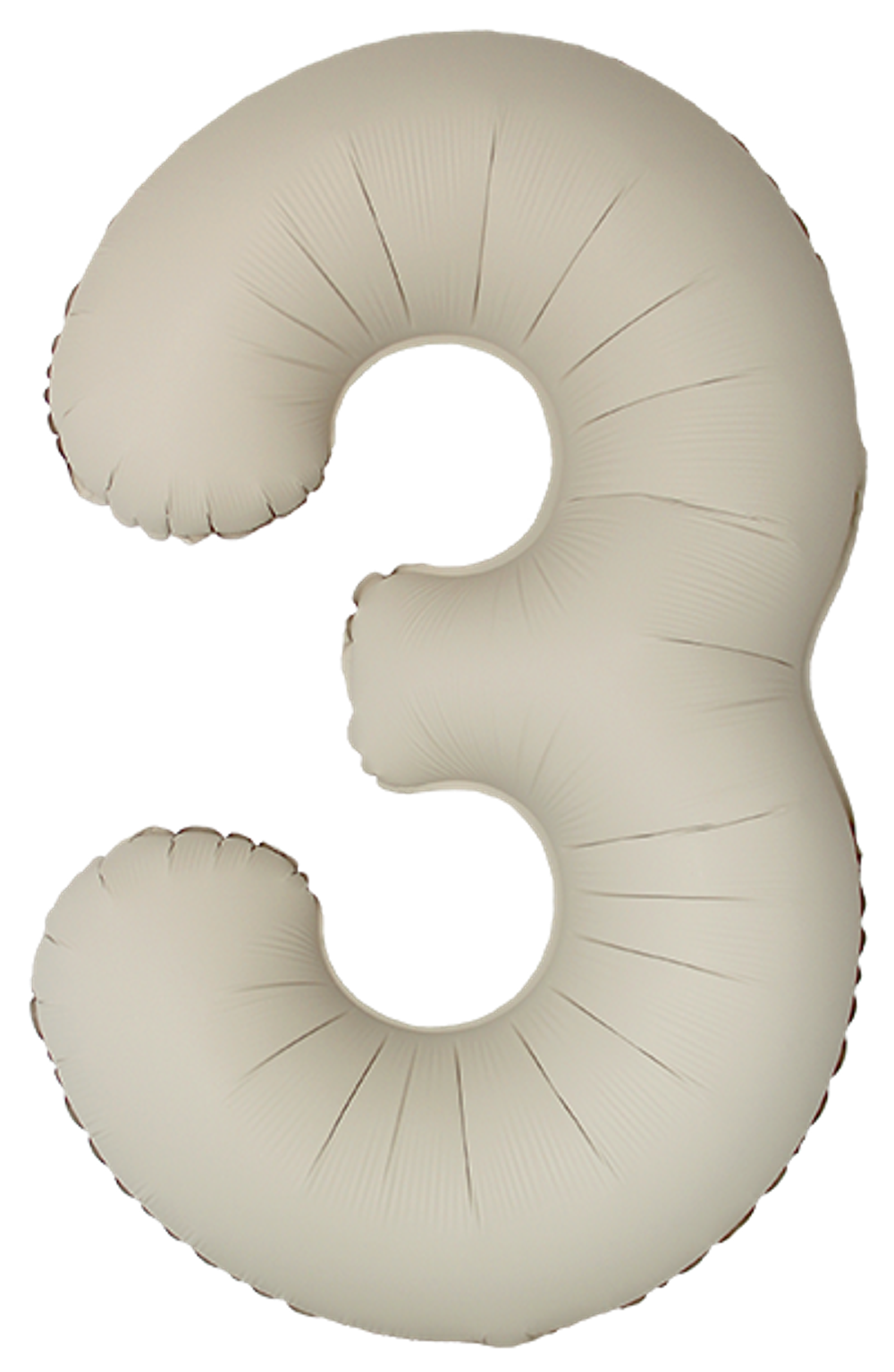 Цифра 3 Slim, Кремовый Латте, Матовый в упаковке 40" Fm