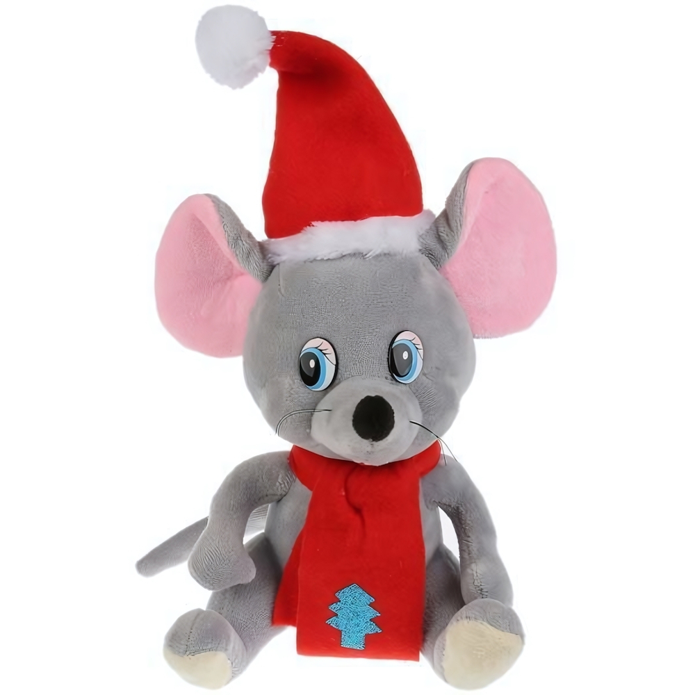 Игрушка мягкая Мышь символ года, 18см, без чипа, в пакет 277551 (Мульти-Пульти)