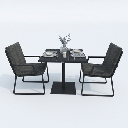 Стол обеденный Ideal Patio ДОЛЛА алюминий 80х80 см (1 ножка)