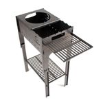 Мангал &quot;Следопыт&quot; складной, 718х310х752, со столиком и подставкой под казан, толщина 2 мм, в сумке