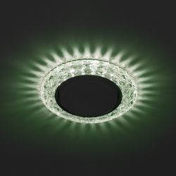 DK LD24 GR/WH Светильник ЭРА декор cо светодиодной подсветкой Gx53, зеленый