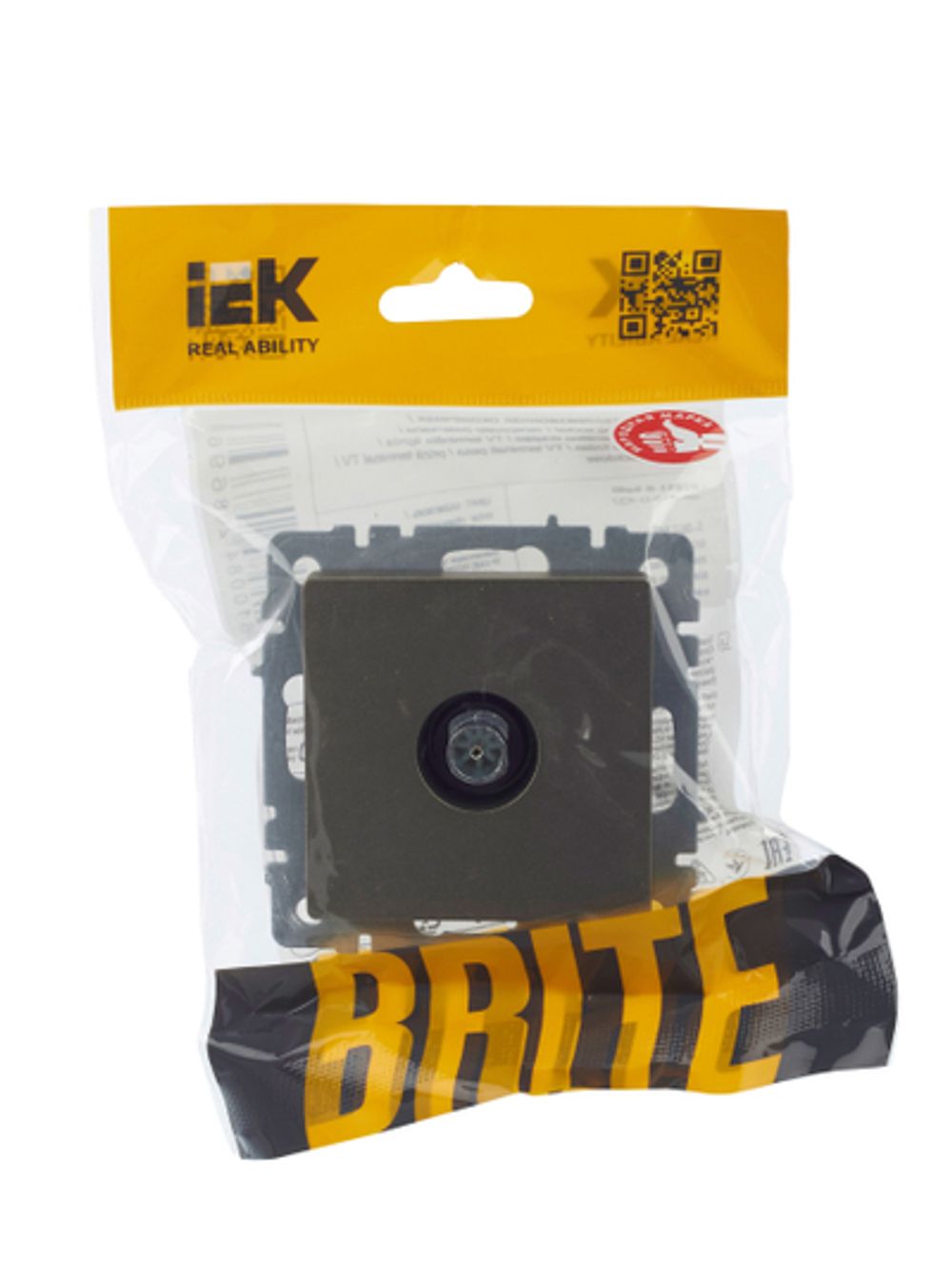 BRITE Розетка TV оконечная РТВ11-0-БрШ шампань IEK