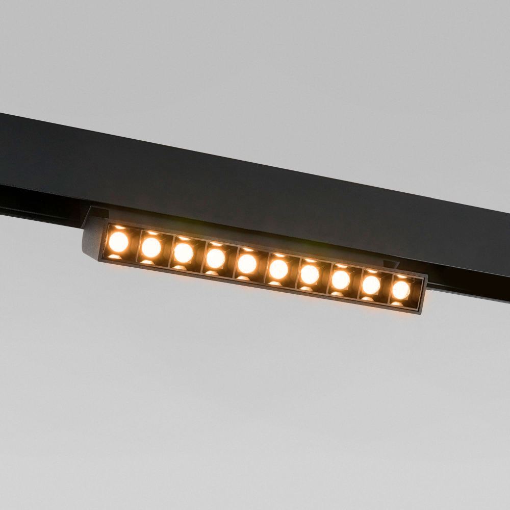 Slim Magnetic HL02 Трековый поворотный светильник 12W 3000K черный 85010/01