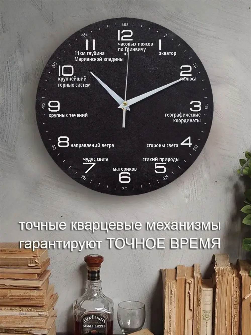 Часы настенные география