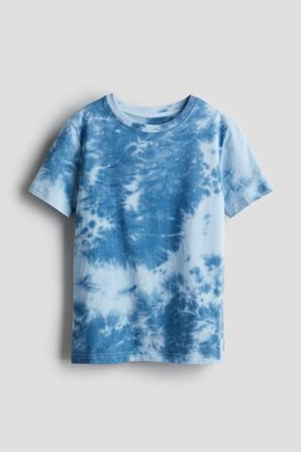 H&M Футболка с контрастным принтом, синий