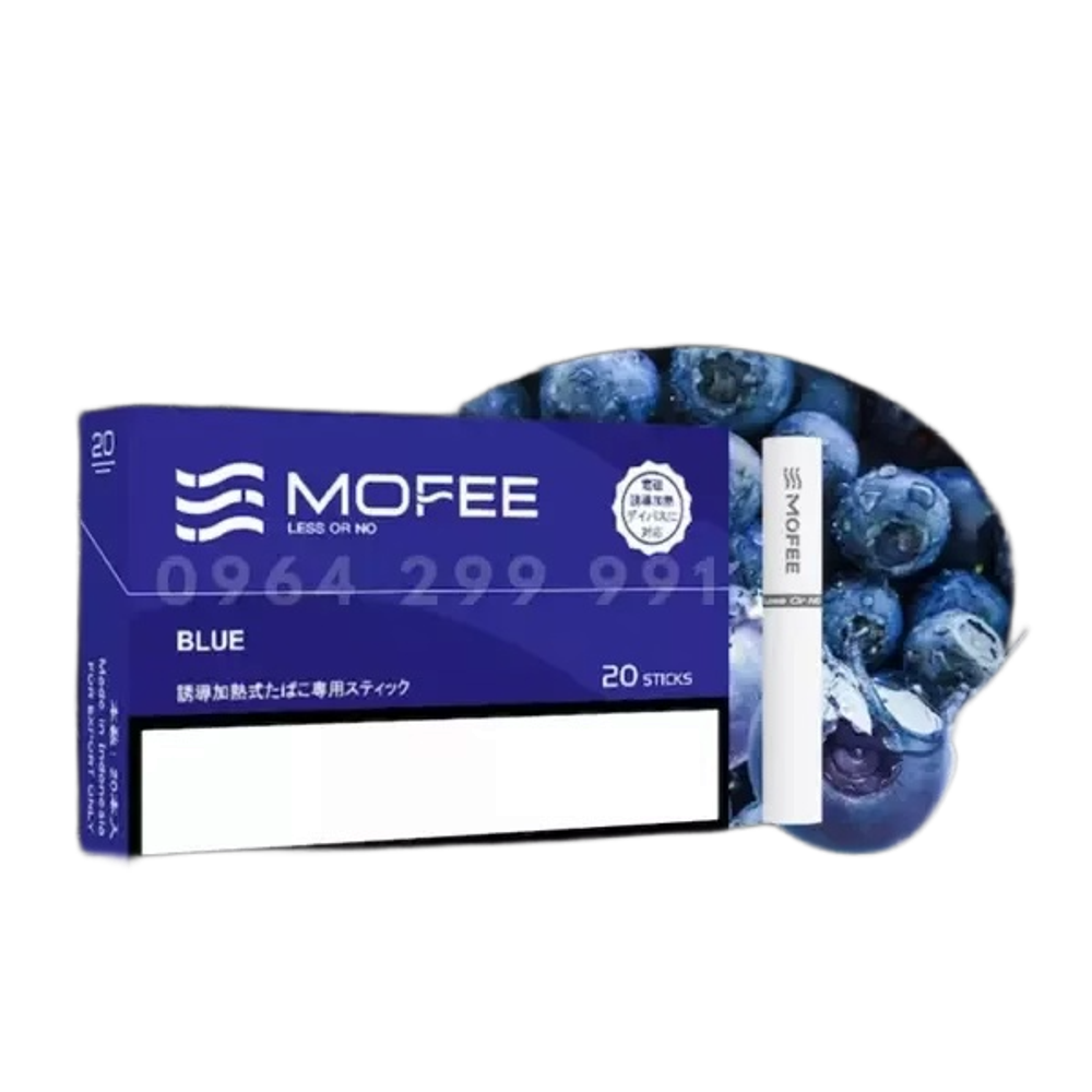 Стики Mofee Blue - табак с черникой и ментолом (Индонезия) (блок - 10 пачек)