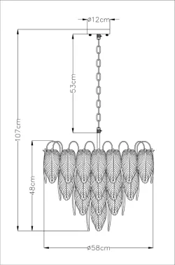 Подвесная люстра Arte Lamp EVIE
