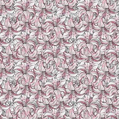 Абстрактный паттерн - Лилии