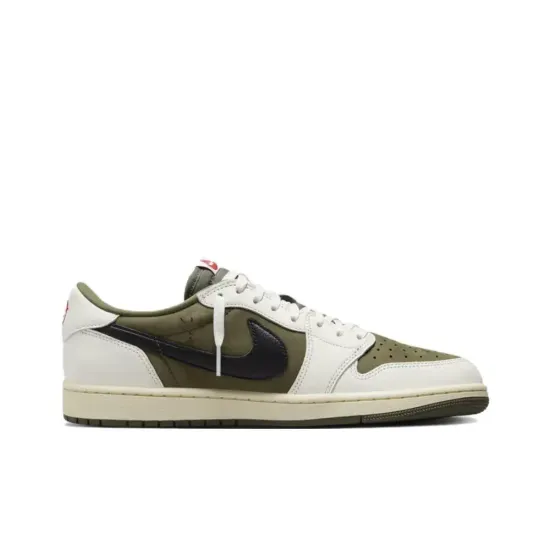 Premium Кроссовки Nike x Travis Scott Air Jordan 1 Low "Medium Olive"