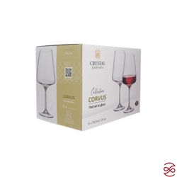 Набор бокалов для вина Crystalite Bohemia Corvus/naomi 750 мл (6 шт)