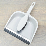 Щетка-сметка "Rimo" с квадратным совком с кромкой (светло-серый)