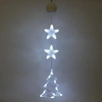 Фигура светодиодная «Елочка» 15*19 см (батарейки 3 ААА), 1 реж, Белый