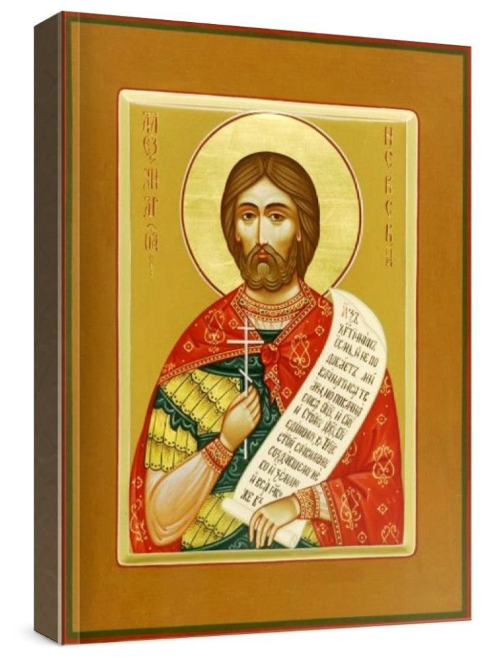 Александр Невский (рукописная икона)