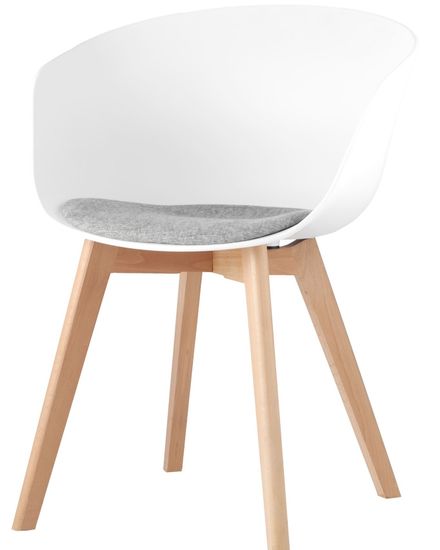 Стул c мягким сиденьем  Lorry Soft белый