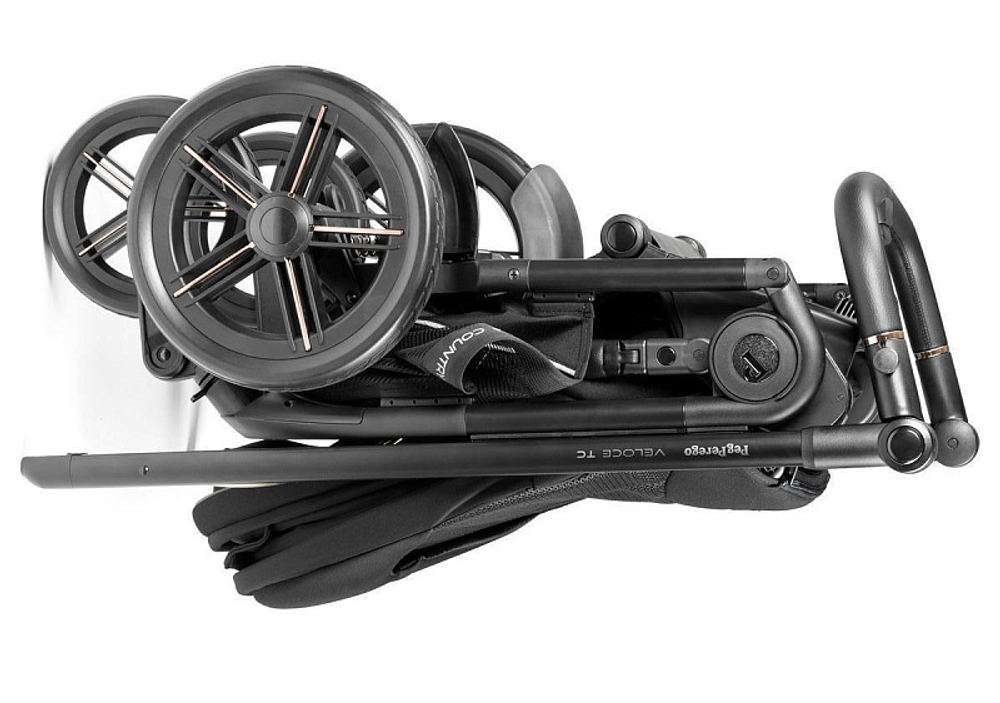 Коляска Peg Perego Veloce TC New Belvedere 2 в 1 True Black