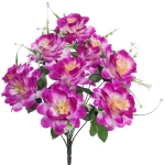 Искусственные цветы «Цветочная мелодия» 50см 9 цветков бело-сиреневык