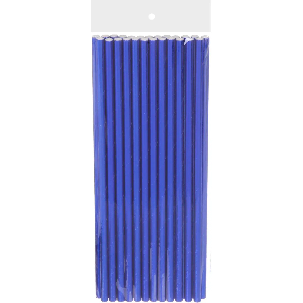 Трубочка для коктейля «Волшебство» 19,5 см d-6 мм (набор 25 шт), Синий