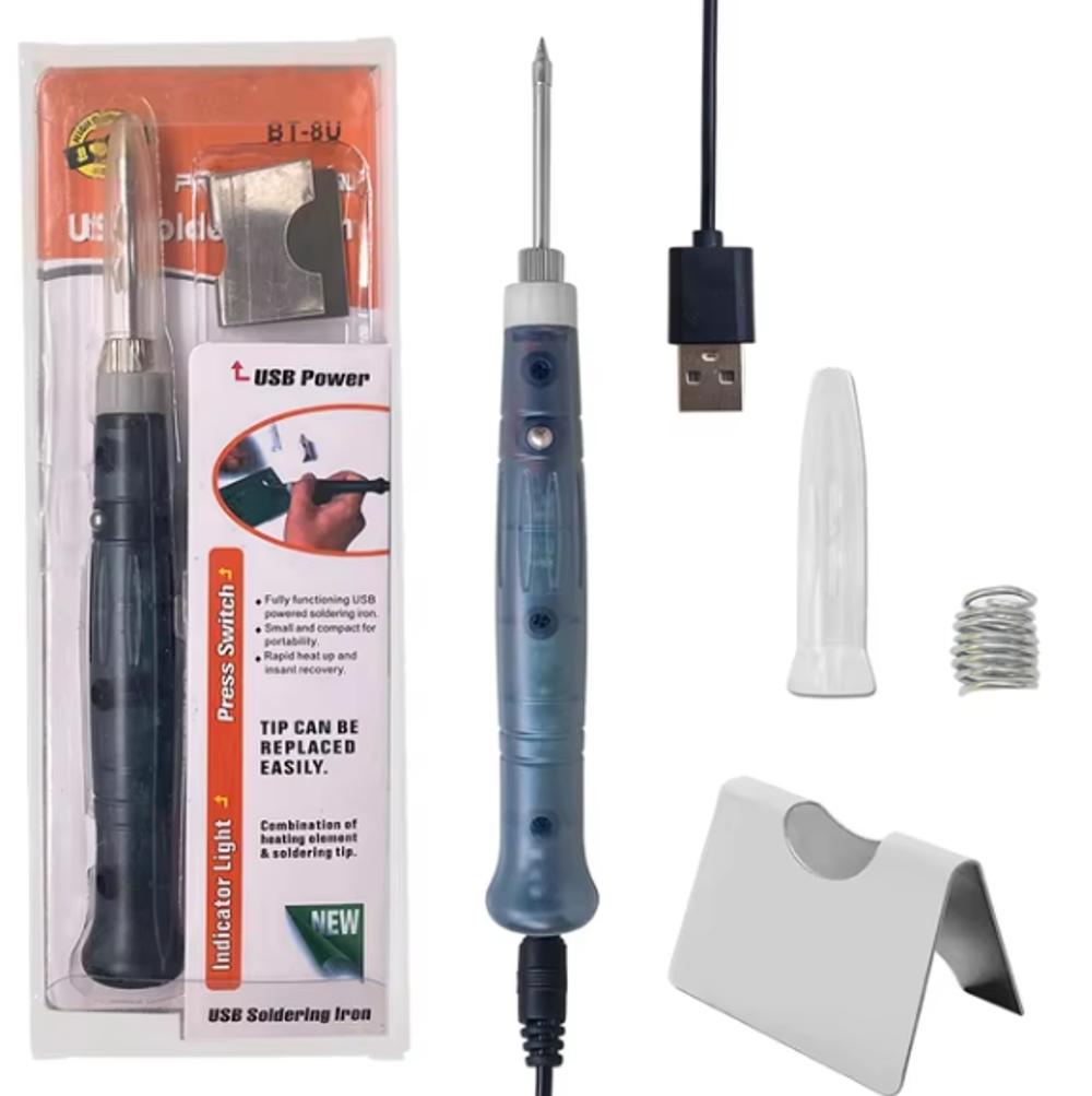 Паяльник Мини, питание через USB 5V/8 Вт