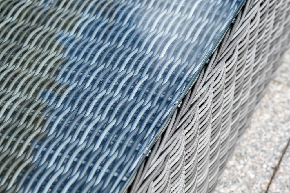 "Гляссе" лаунж-зона из искусственного ротанга, цвет графит