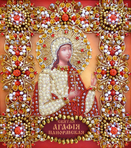 Ии-71 Набор для вышивания хрустальными камнями Святая Агафия