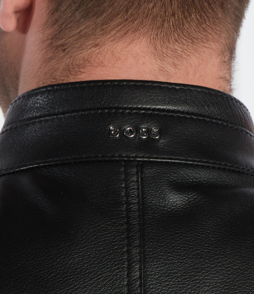 Кожаная куртка Mansell1 BOSS BLACK - черный(50510765)