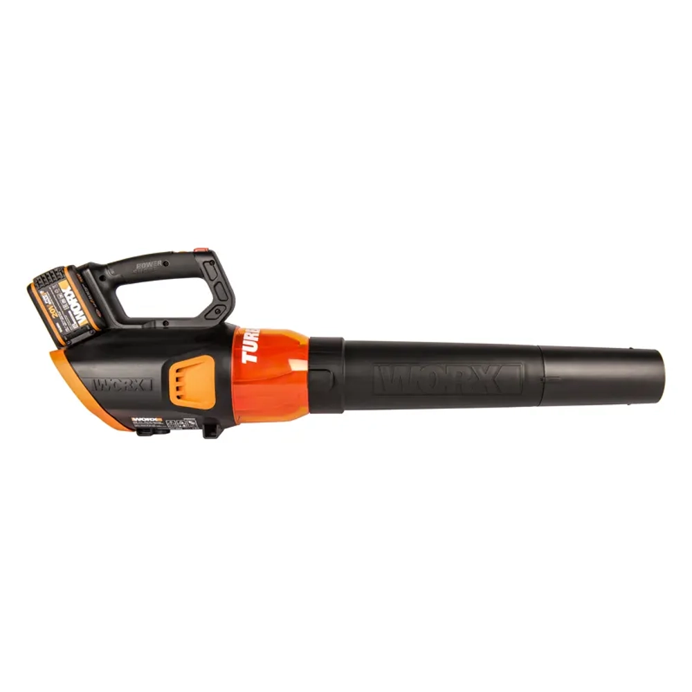 WORX WG584E 20В аккумуляторная воздуходувка (2 x 2 Ач, ЗУ) 40.3 м/с