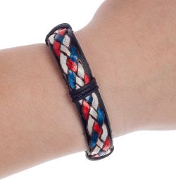 Y-BKB042 Браслет цветной нат.кожа