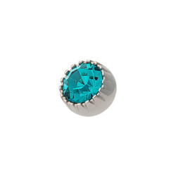 Шарм Qudo London Blue Zircon 617279 BL/S цвет голубой, серебряный