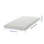 Матрас для односпальной кровати - AFJALL  IKEA/ АФЬЕЛЛЬ ИКЕА, 80x200 см, белый