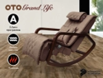 Массажное кресло качалка OTO Grand Life Шоколад