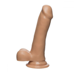 Телесный гладкий фаллоимитатор с мошонкой Slim D FIRMSKYN 6 with Balls - 16,51 см. (Цвет: телесный)