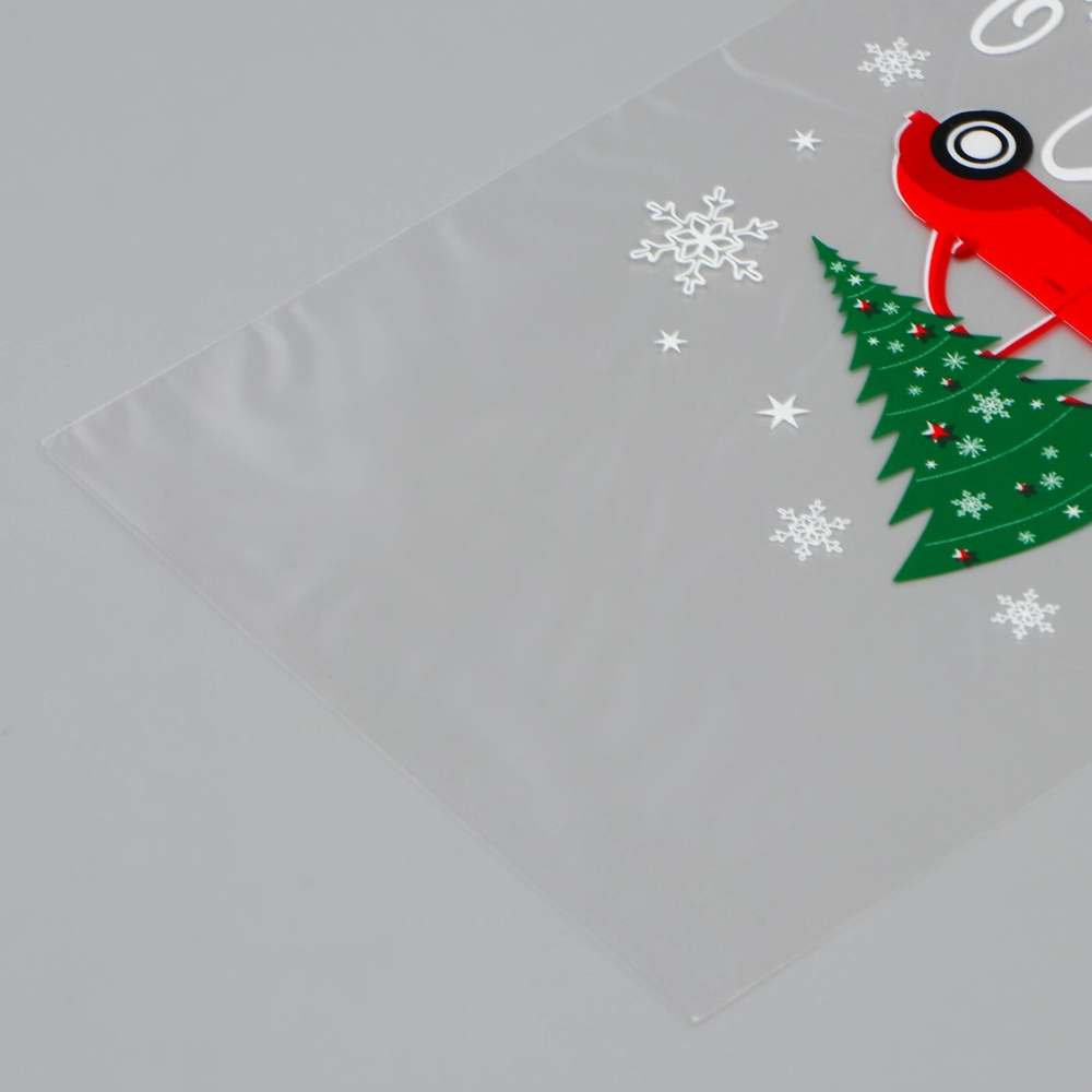 Пакет БОПП «Новогодняя машинка», 13 х 27 см, 9670278