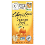 Chocolove, кожура апельсина в темном шоколаде, 55% какао, 90 г (3,2 жидк. унции)