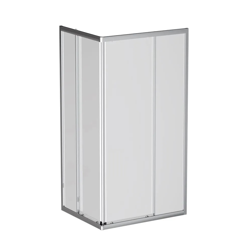 Душевой уголок BelBagno DUE-AH-2-100/80-C-Cr