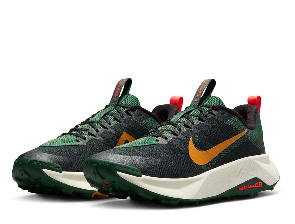 Кроссовки для бега мужские Nike ReactX Wildhorse 10 М Зеленo-Черные