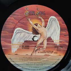 Винтажная виниловая пластинка LP Led Zeppelin In Through The Out Door (USA 1979) Slave E