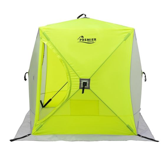 Палатка зимняя PREMIER Куб 1,8х1,8 yellow lumi/gray
