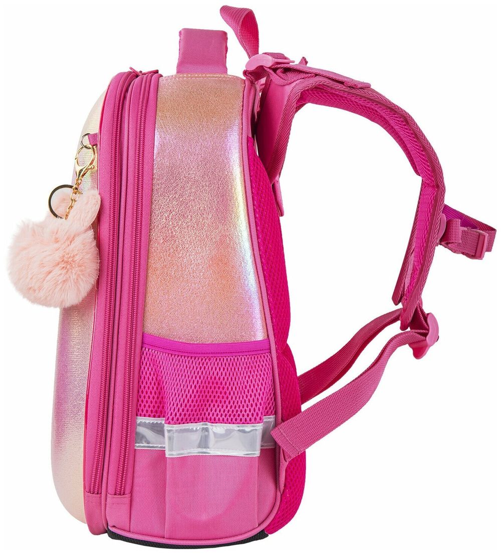 Ранец BRAUBERG SHINY, 2 отделения, "Honey bunny", 36х28х14 см, 270695