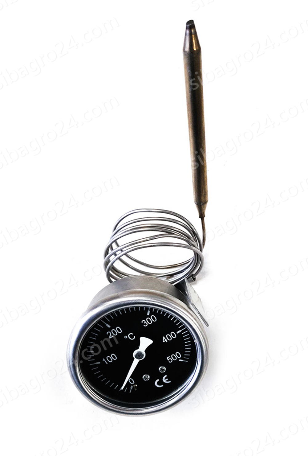 Термометр стрелочный 0-500°C ø 60 мм тип:608201/2160