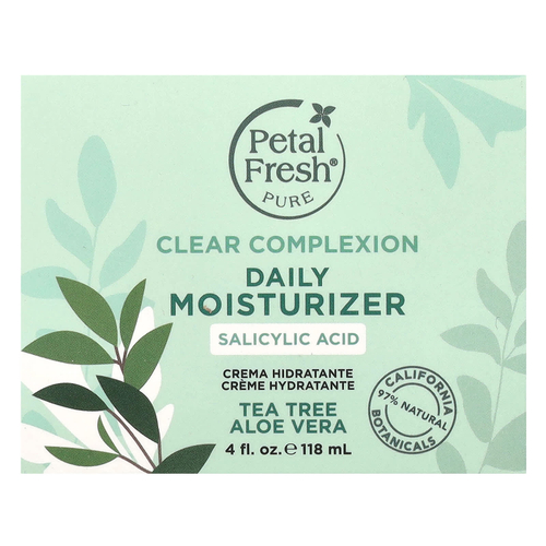 Petal Fresh, Pure, очищающий ежедневный увлажняющий крем для лица, чайное дерево и алоэ вера, 118 мл (4 жидк. унции)