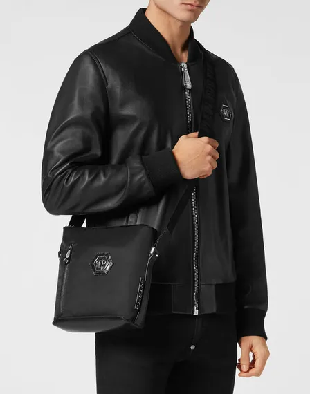 Сумка Philipp Plein NYLON CROSS BODY HEXAGON