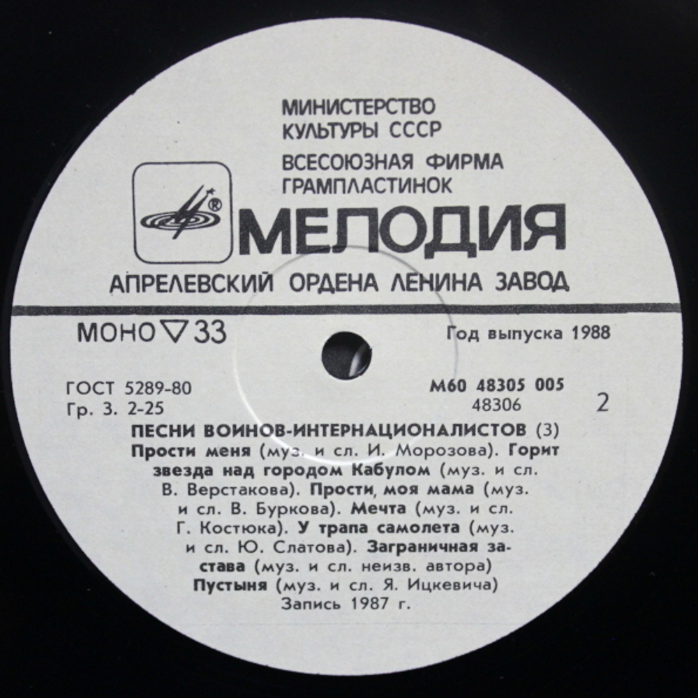 Комплект / Время Выбрало Нас - Песни Воинов-интернационалистов (3LP)