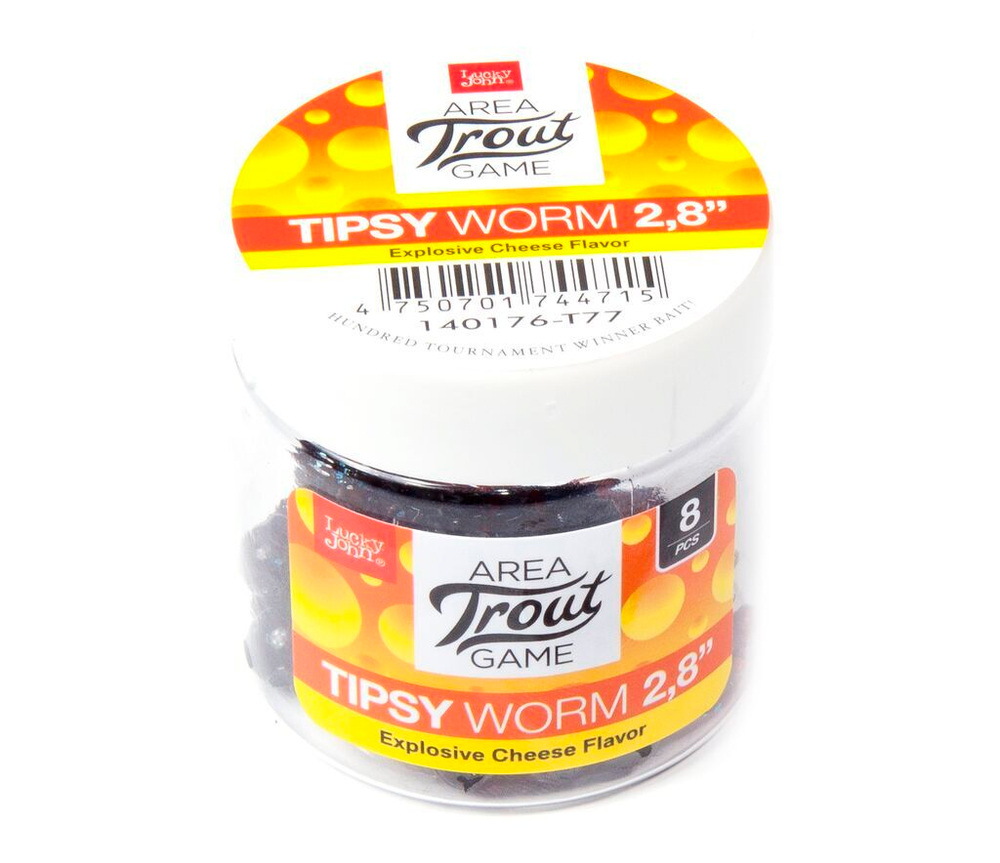 Слаги съедобные искусственные LJ Pro Series TIPSY WORM 2,3in (05.84)/T77 12шт.