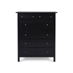 Комод с 6 ящиками деревянный, Хемнэс Hemnes/ Кымор, 108х50х131 см,черный
